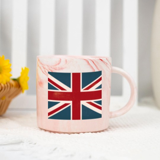 Discover VINTAGE UNION JACK BRITISH FLAG Marble Mugs