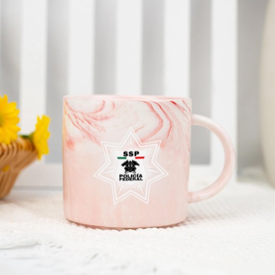 Discover SSP Policia Federal mexico Marble Mugs