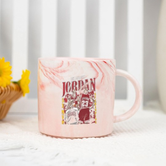 Discover Vintage King Michael Jordan Graphic Marble Mugs Marble Mugs Vintage Marble Mugs