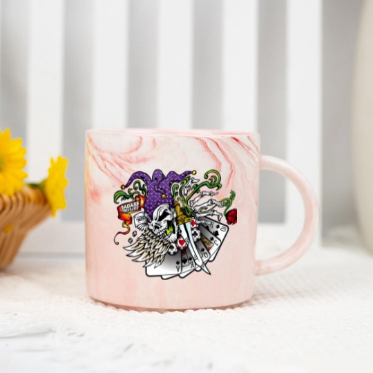 Discover Badass Poker Joker Marble Mugs