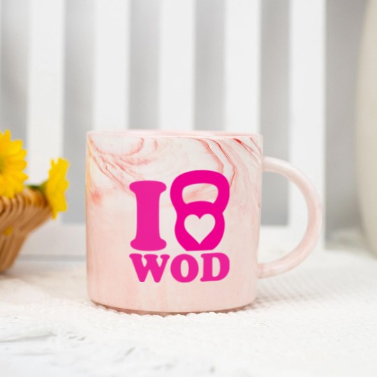 Discover I Love WOD (CrossFit) Marble Mugs