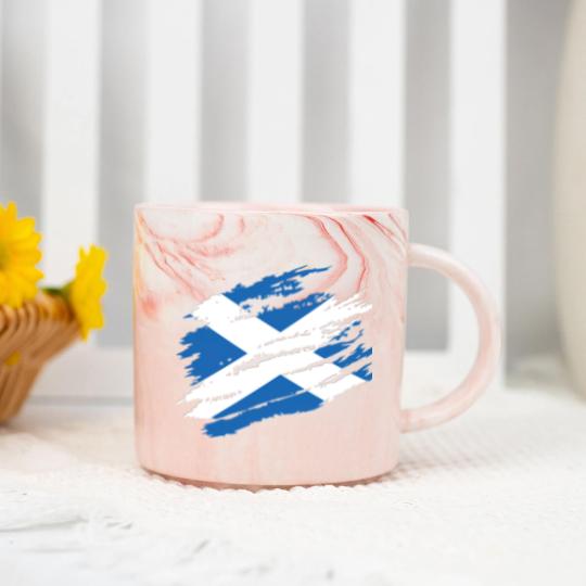 Discover Scottish Flag Scotland Football Rugby Cricket Marble Mugs