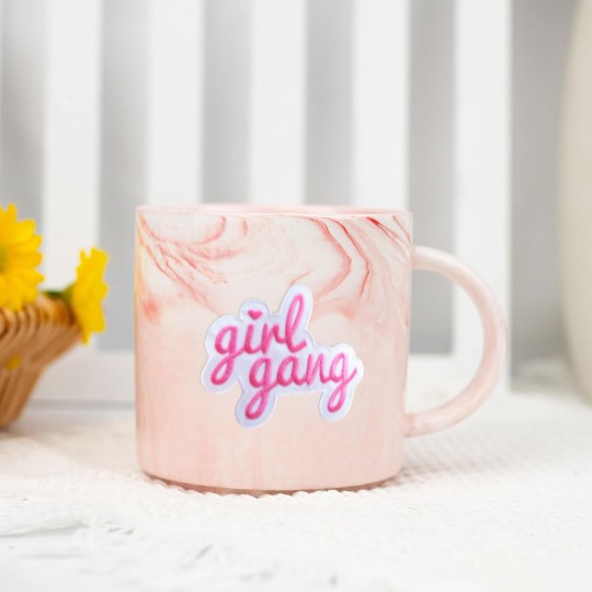 Discover Girl Gang Patch Marble Mugs