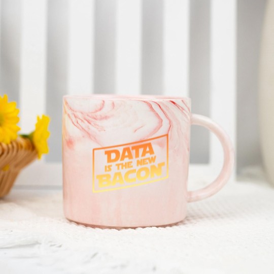 Discover Data Is The New Bacon Marble Mugs