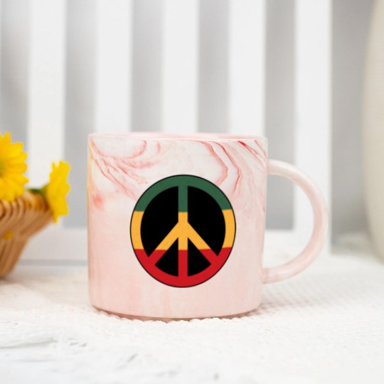 Discover reggae peace Marble Mugs