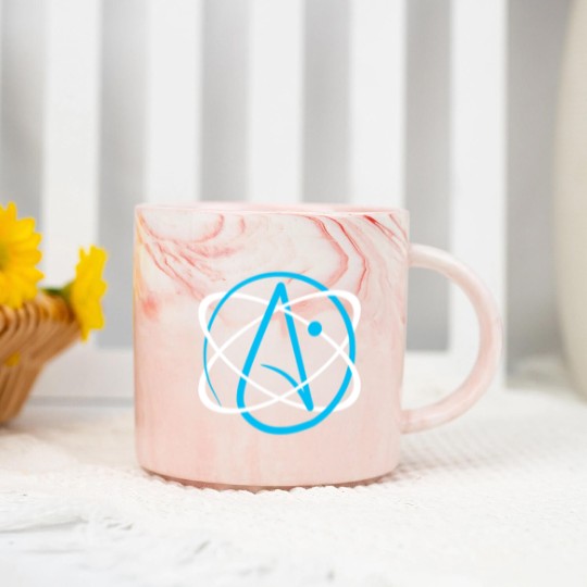Discover Atheist Atom Logo Marble Mugs