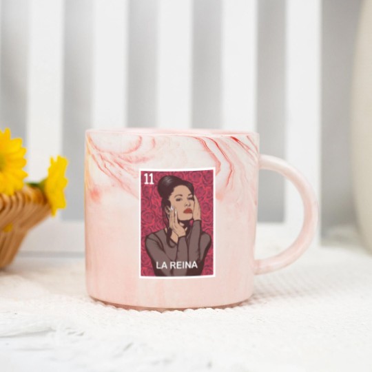 Discover Selena Quintanilla Vintage La Cantante - Mexican Lottery Female Singer Musician Unisex Classic Marble Mugs