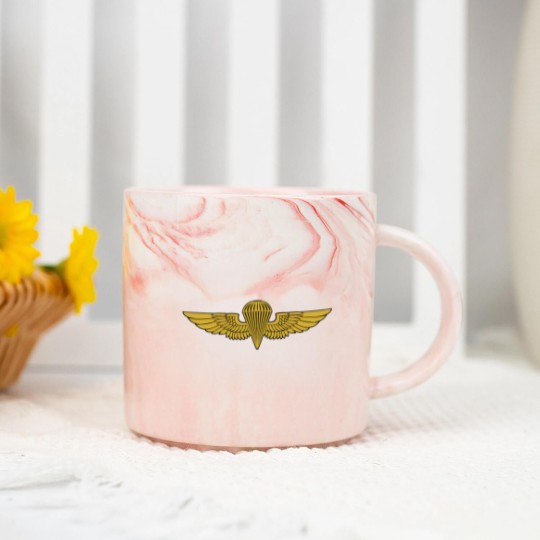 Discover Navy--Jump-Wings-0208 Marble Mugs