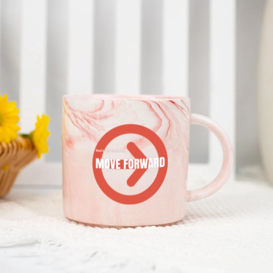 Discover Move Forward Marble Mugs