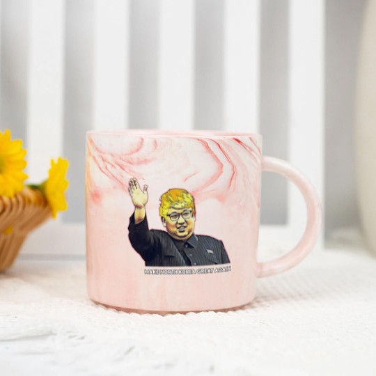 Discover Kim Jong Un Donald Trump Marble Mugs