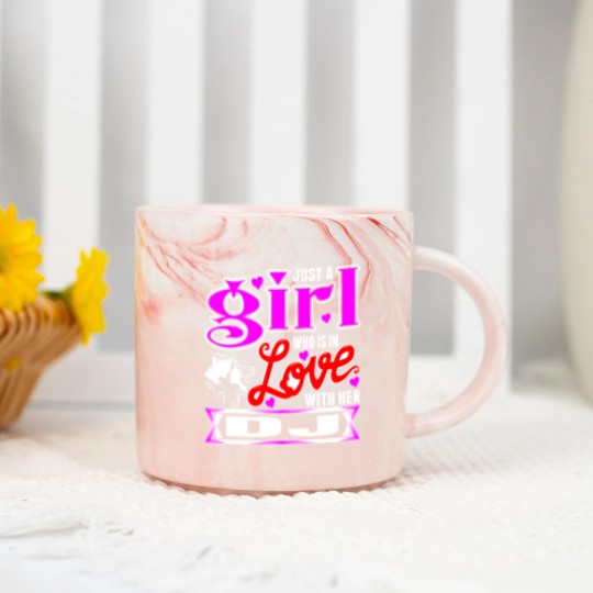 Discover A Girl Love With Her DJ Marble Mugs