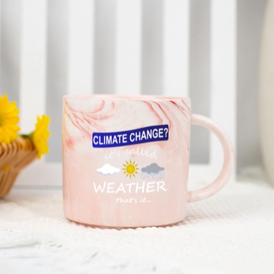 Discover Climate Change is Weather Marble Mugs