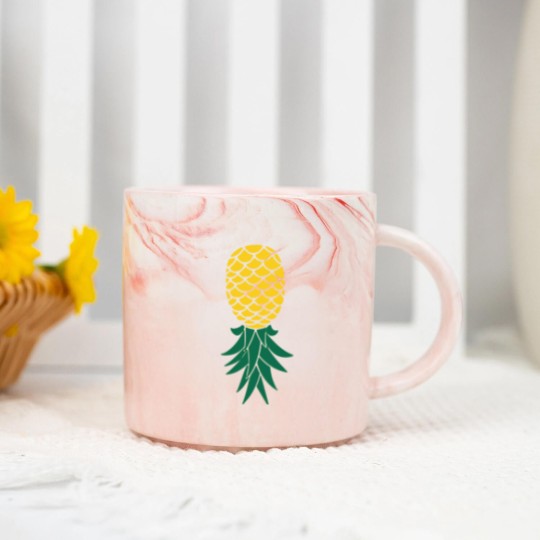 Discover Upside Down Pineapple Marble Mugs Marble Mugs