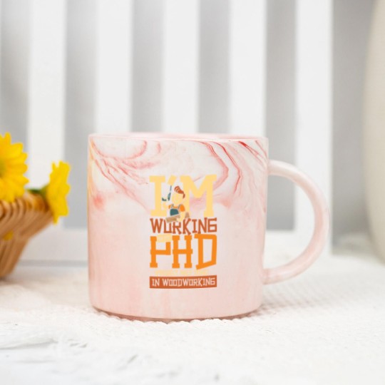 Discover PHD project half done woodworking Marble Mugs