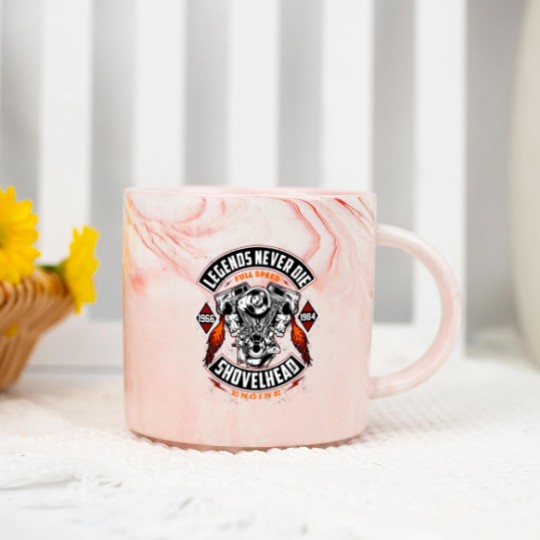 Discover 1966-1984 MOTOR Motorcycles Oldschool Choppers Marble Mugs