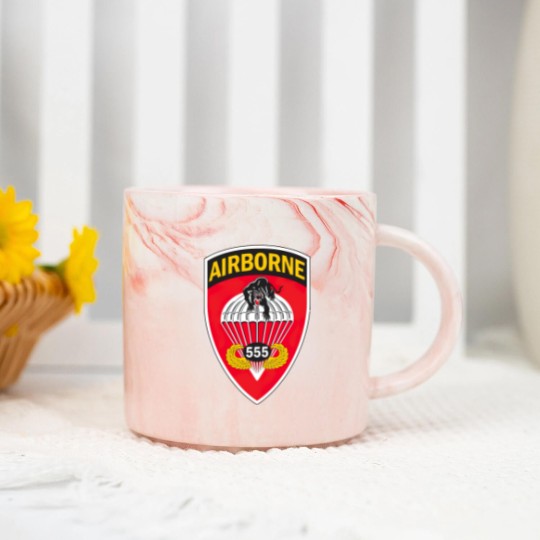 Discover 555Th Parachute Infantry Battalion Gift Marble Mugs Marble Mugs