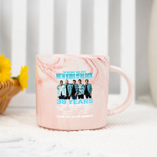 Discover NKOT Block Signture The Memories The MixTape Tour 2022 Marble Mugs