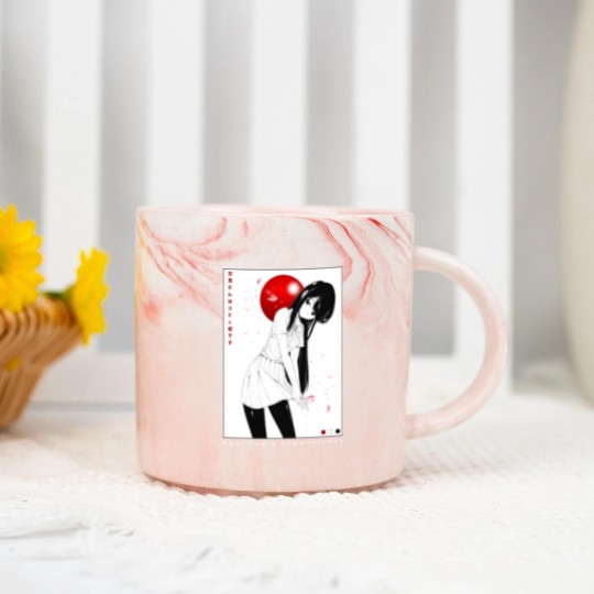 Discover Komi Can't Communciate - Marble Mugs - Anime Marble Mugs - Komi Cant Communicate - Marble Mugs - Anime Marble Mugs