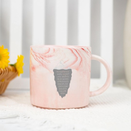 Discover Success Iceberg Illusion Concept - Vintage Grunge Marble Mugs