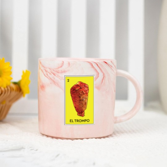 Discover El Trompo Al Pastor Loteria Mexican Game Funny Carne Asada Tacos Burritos - Meat - Marble Mugs