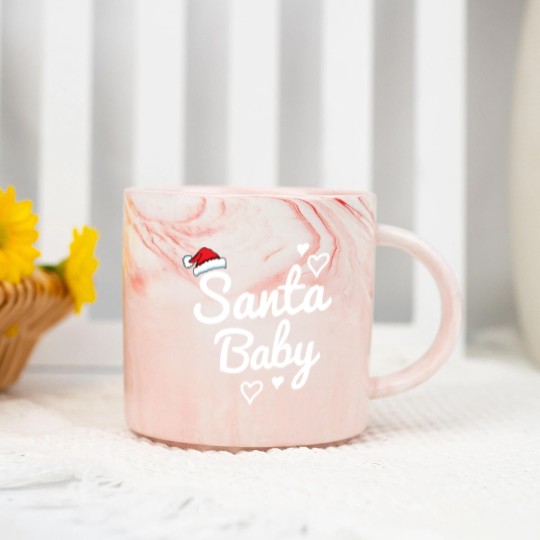 Discover Santa Baby saying Marble Mugs
