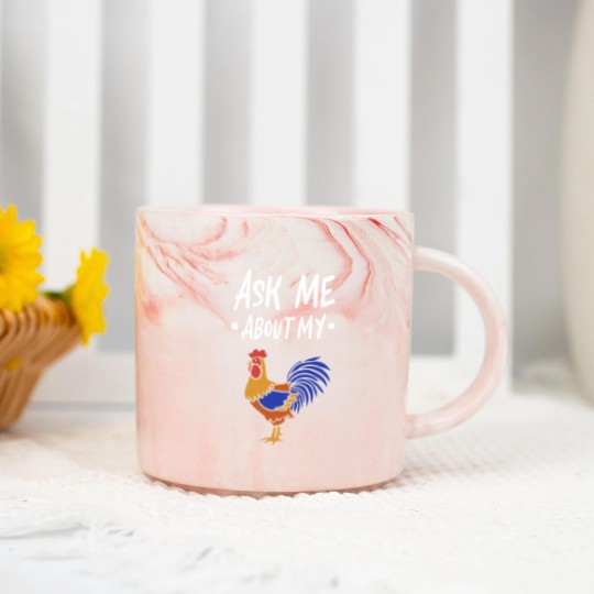 Discover Ask Me About My Cock Marble Mugs