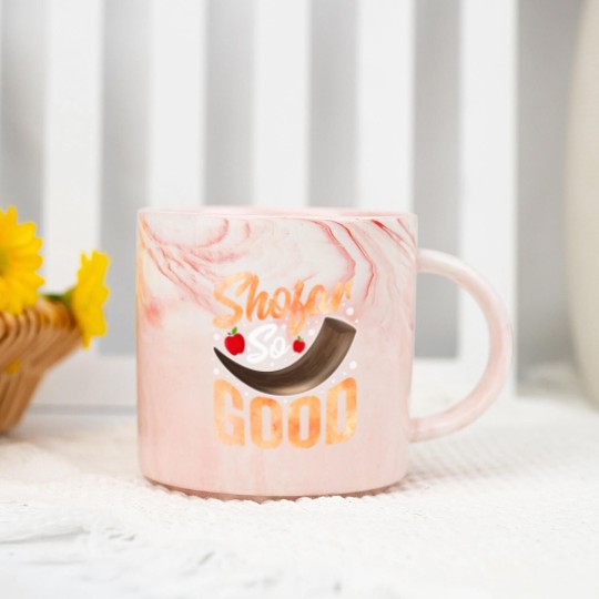 Discover Shofar So Good Rosh Hannukah Chanukkah Jewish Marble Mugs