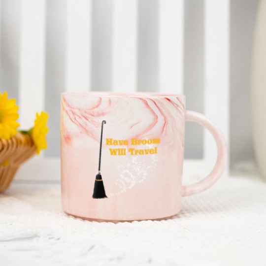 Discover Funny Have Broom Will Travel Halloween Marble Mugs