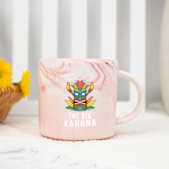 Discover Awesome The Big Kahuna Tiki Gift Print Hawaiian Marble Mugs