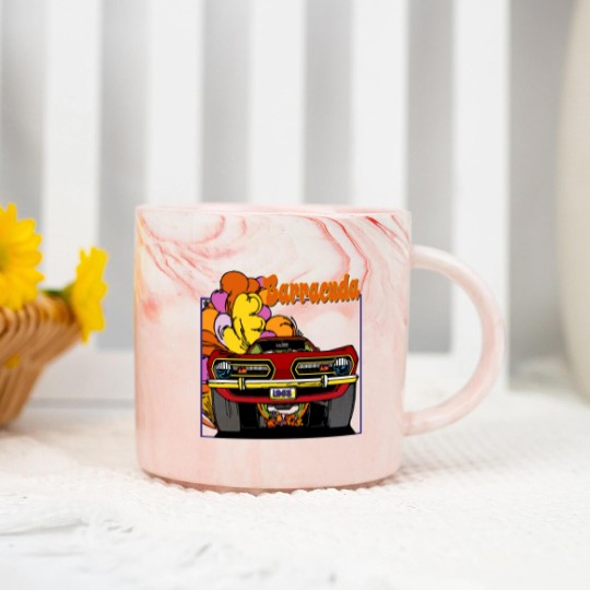 Discover 1968 Plymouth Barracuda Car T Marble Mugs
