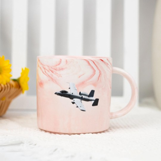Discover A-10 Thunderbolt II Warthog Airplane - A 10 Thunderbolt 2 - Marble Mugs