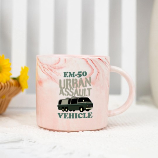 Discover The EM-50 Urban Assault Vehicle - Stripes - Marble Mugs