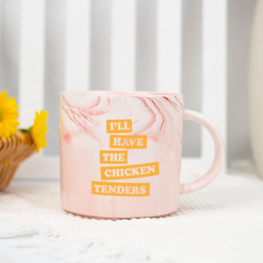 Discover Chicken Tenders Funny Foodie Quote - Chicken Tenders - Marble Mugs