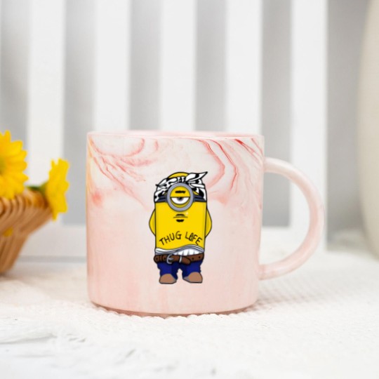 Discover Minion Thug Life - 90s Rap And The Minions - Marble Mugs