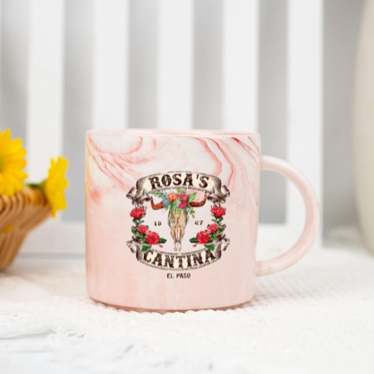 Discover Rosa's Cantina, Not Distressed (design 2 of 2) - El Paso - Marble Mugs