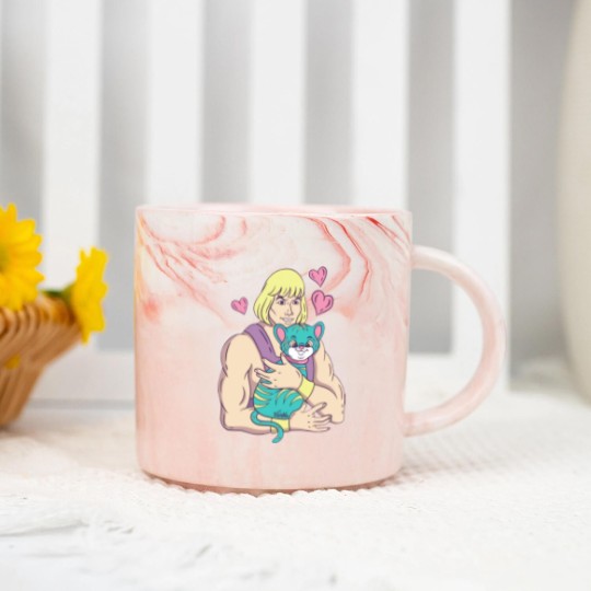 Discover He-Man's Cat - He Man - Marble Mugs