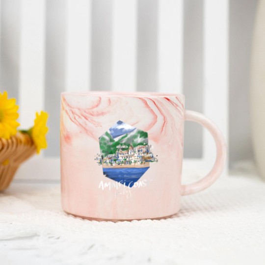 Discover Amalfi Coast Italy Best Place Travel Destination V Marble Mugs