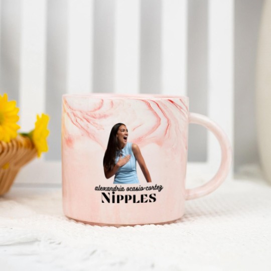 Discover AOC Nipples Alexandria Ocasio-Cortez AOC See Through Marble Mugs