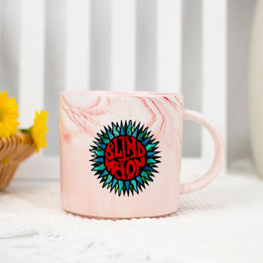 Discover Blind Melon Logo Vintage Marble Mugs - Blind Melon Marble Mugs, Vintage Rock Marble Mugs, Music Marble Mugs