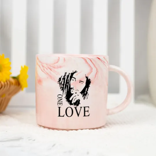 Discover One Love Bob Marley Marble Mugs, The Legend Marble Mugs