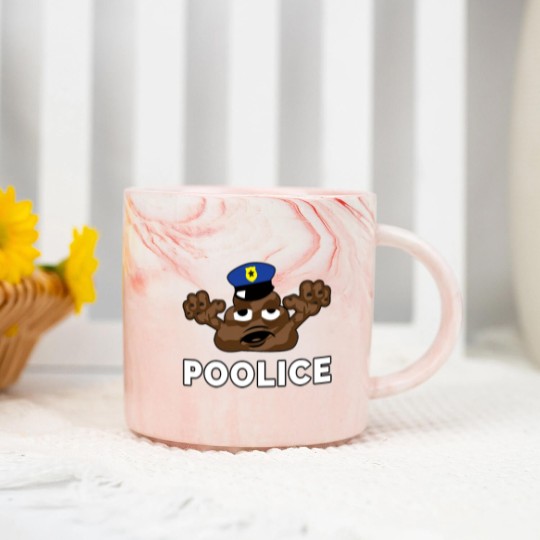 Discover Police Poop Zombie Policeman Halloween Marble Mugs