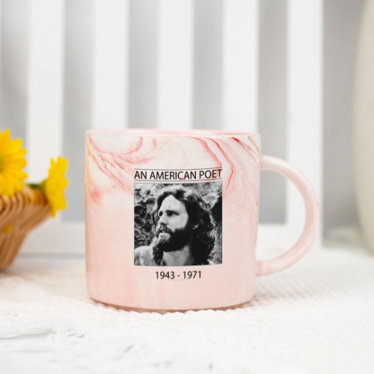 Discover Jim Morrison An American Poet Marble Mugs, The Doors Rock Marble Mugs,  Vintage Marble Mugs, Gift Marble Mugs, Vintage Marble Mugs