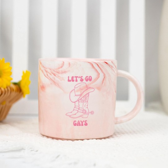Discover Lets Go Gays Shania Twain Pride Marble Mugs