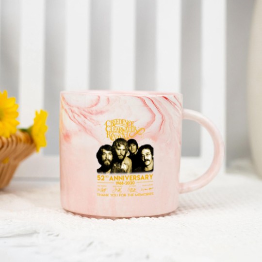 Discover 52 Years Creedence Clearwater Revival Marble Mugs