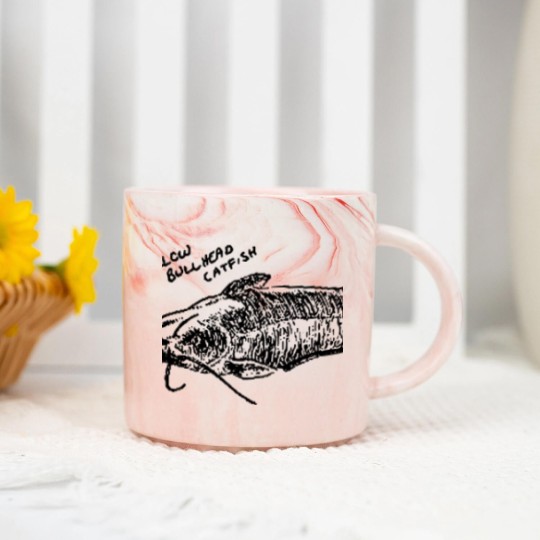 Discover Yellow bullhead catfish Marble Mugs