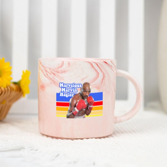 Discover Retro Marvelous Marvin Hagler Marble Mugs