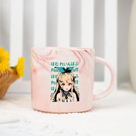 Discover Nijisanji EN Pomu Rainpuff Blush Marble Mugs