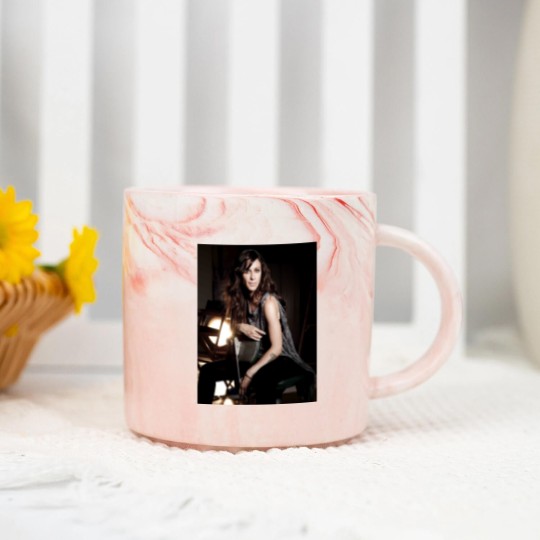 Discover Alanis Morissette Marble Mugs, Birthday Gift, 90s vintage Music Marble Mugs