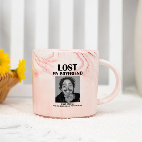 Discover Lost my boyfriend Post Malone Marble Mugs