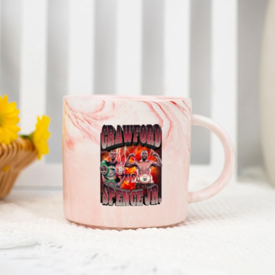 Discover Crawford vs Spence jr Marble Mugs